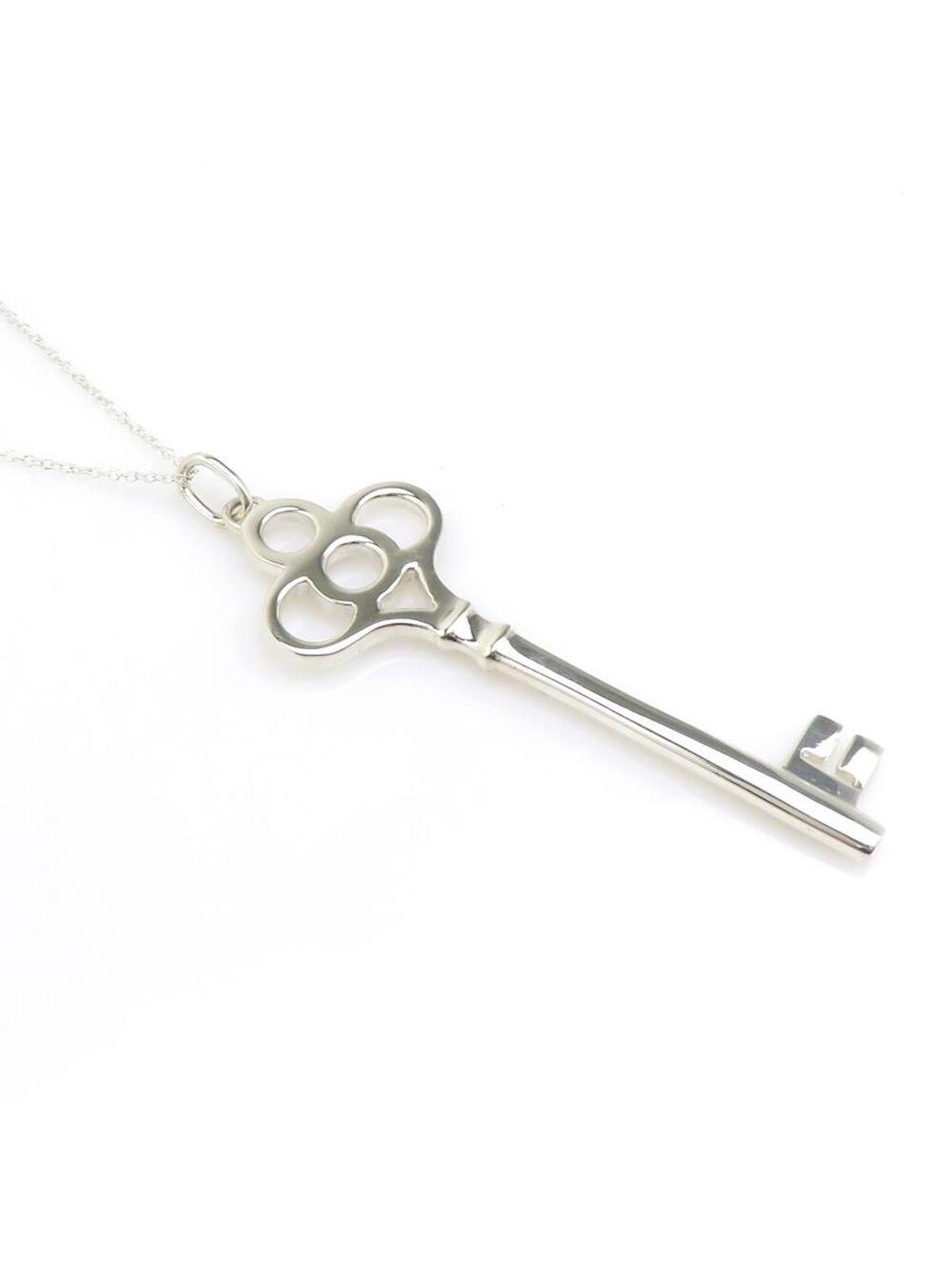 Auth Tiffany&Co. Crown Key Necklace #293882T24B